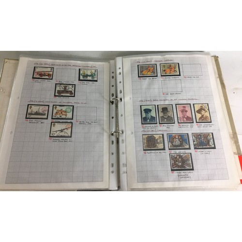 235 - Folio of British Stamps 1970's onwards, 38 Double sided pages. Stamps in mounts some loose all pages... 