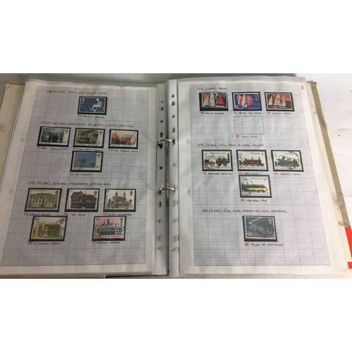 235 - Folio of British Stamps 1970's onwards, 38 Double sided pages. Stamps in mounts some loose all pages... 