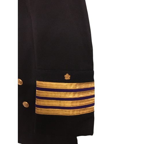 303 - Vintage Canadian Merchant Navy Captains Jacket Possibly WW2. Made in England Pure Wool.