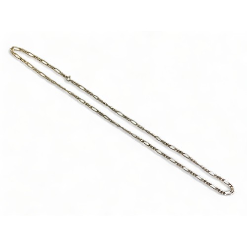 215 - 925 silver Figaro necklace 70cm long 25g