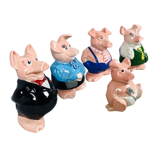 67 - Collection of Wade Pig Natwest piggy banks