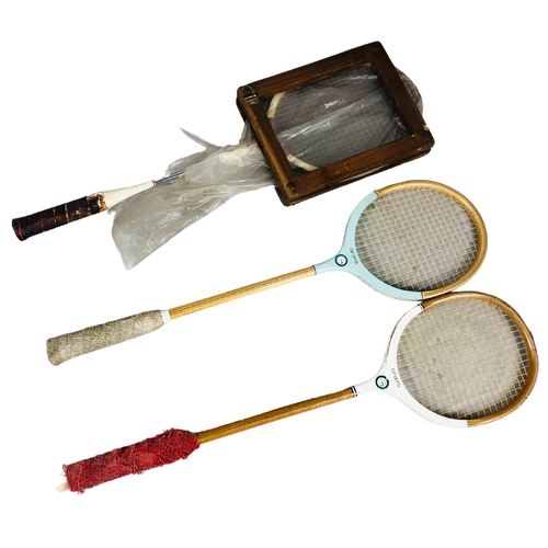 121 - Vintage Squash Rackets