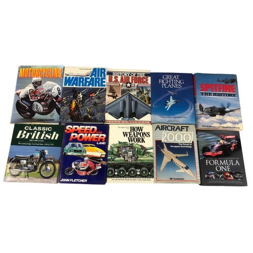 295 - Collection of Books Including Aviation Interest, Motorcycle & Formula One.