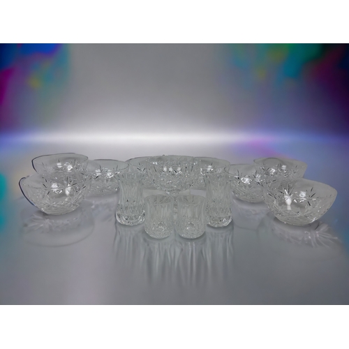 318 - A collection of Crystal Glasses and bowls