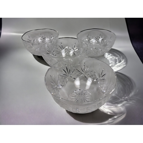 318 - A collection of Crystal Glasses and bowls