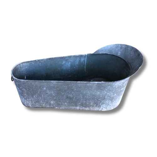 324 - Small Galvanized Bath Height 41cm Width 86cm Depth 30cm