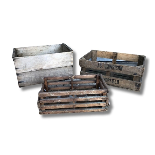 328 - Three Wooden Crates