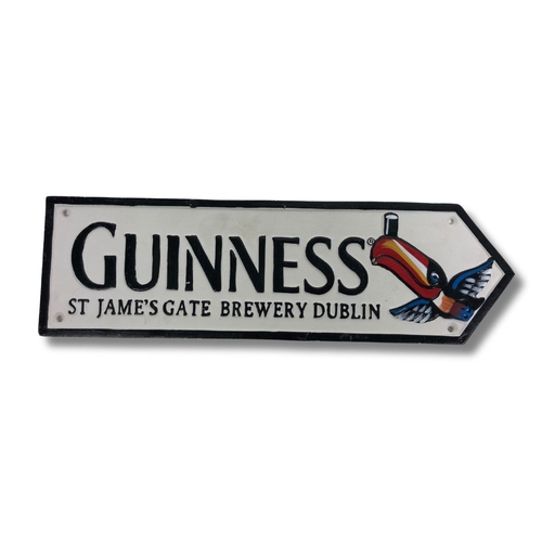 342 - Cast metal Guinness Arrow Sign