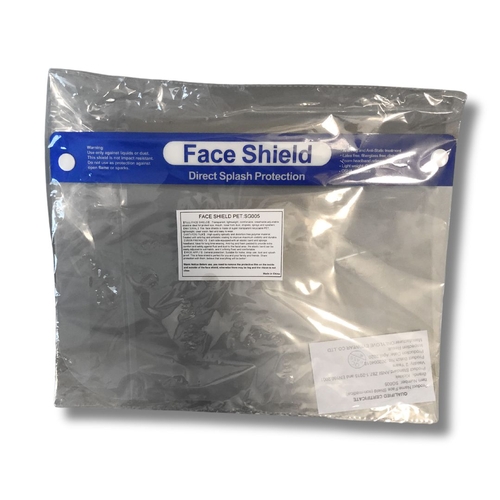 343 - 10 x Face Shield Disposable PET SG005