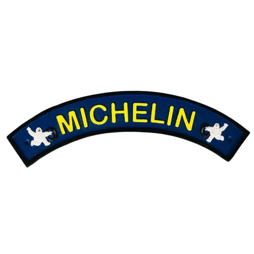 369 - Round cast metal Michelin sign ref 111