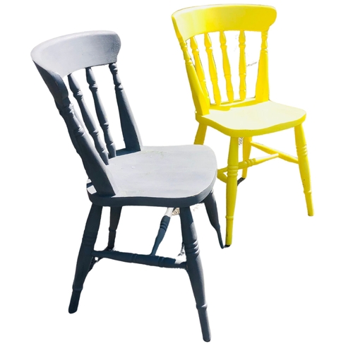 11 - Painted Pine Kitchen Chairs