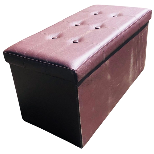 14 - Faux leather Storage Blanket Box with Internal Shoe Storage Compartments