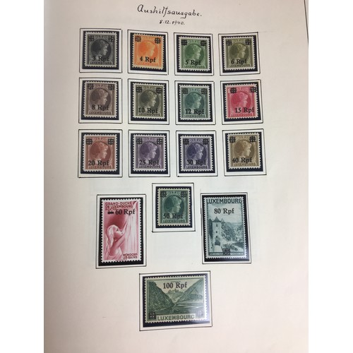 239 - German Stamp Albums x 3 - 1887-1945. 150+ Pages, Stamps Some Loose majority Mounted. German occupati... 