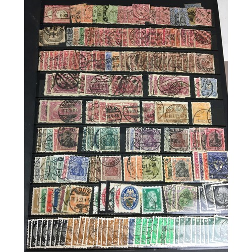 241 - Stamp albums x 4. German Deutsche Reich 1920's-1980's and British 1937-80's. Too many to photo all!