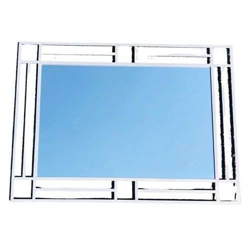 28 - Modern Mirror Approx H 70 x W 96cm