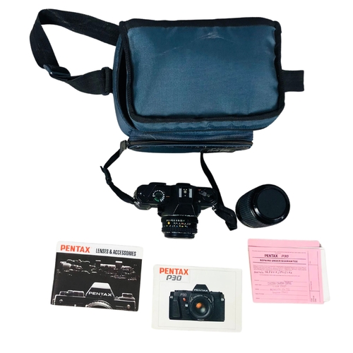 43 - Vintage Pentax P30 Sirius wide angle lens & Bag