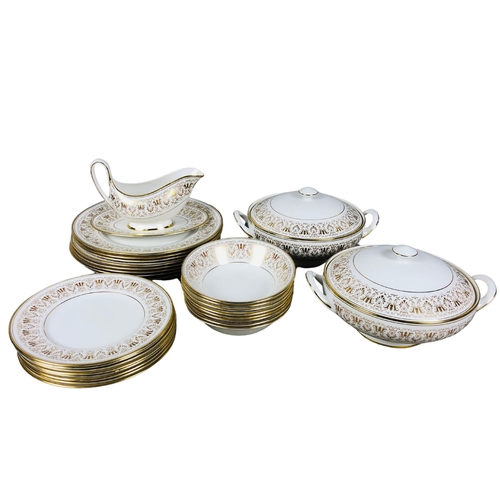 62 - Royal Tuscan Gainsborough pattern part dinner service.