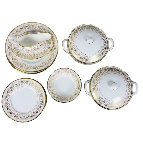 62 - Royal Tuscan Gainsborough pattern part dinner service.