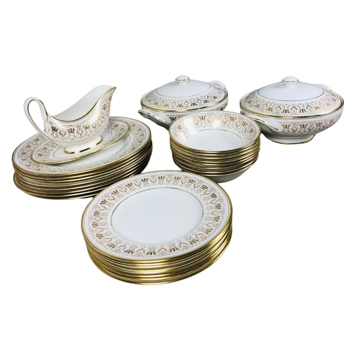 62 - Royal Tuscan Gainsborough pattern part dinner service.