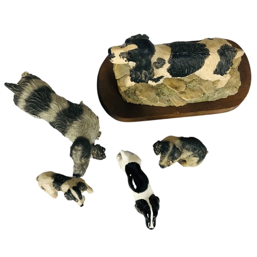 65 - Collection of model spaniels to include Beswick