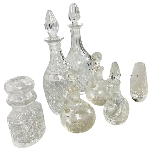 85 - Collection of Victorian and later glassware to include Decanters Etc.