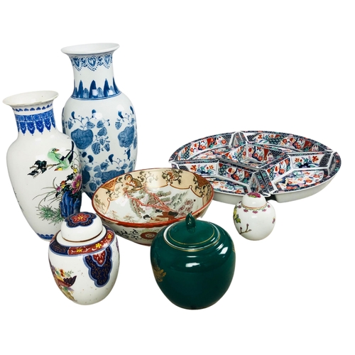 91 - Collection of oriental and other ceramics