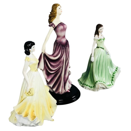 88 - 2 x Royal Worcester, figurines Amy, Caitlin and one other