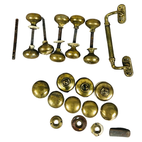 109 - Vintage Brass hardware, door handles etc