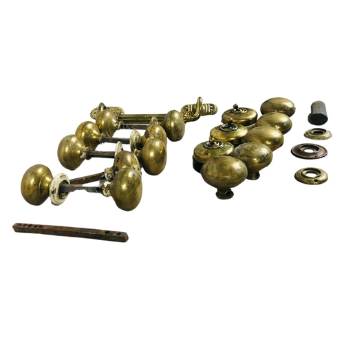 109 - Vintage Brass hardware, door handles etc