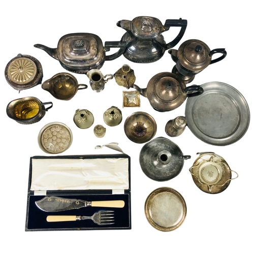 112 - Collection of silver plate and other Items