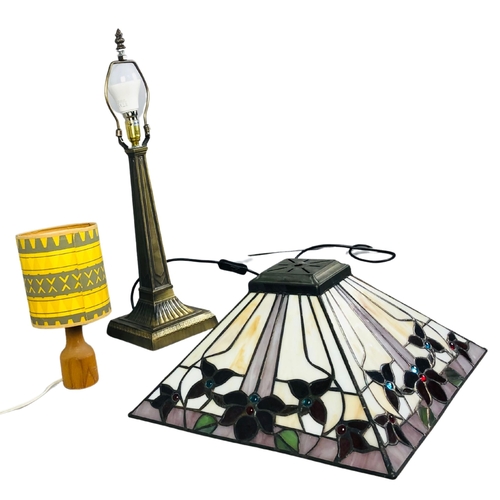 125 - Modern Tiffany Style Lamp and one other.