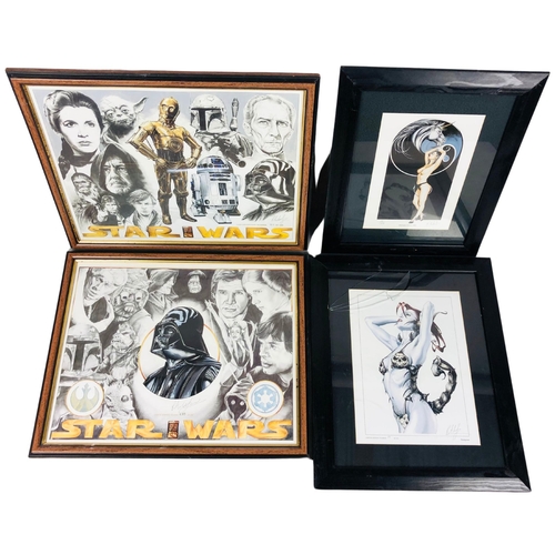 148 - Star wars and fantasy limited edition prints