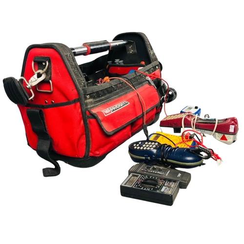 166 - Bag of electrical tradesman's tools, Facom Tool Bag