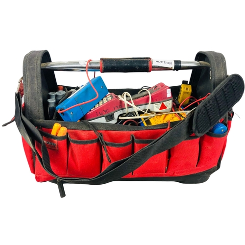 166 - Bag of electrical tradesman's tools, Facom Tool Bag