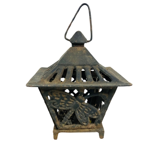 186 - Oriental style cast metal Lantern