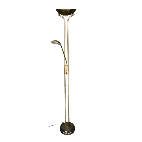 30 - Modern Floor standing uplighter and reading Lamp H 180cm