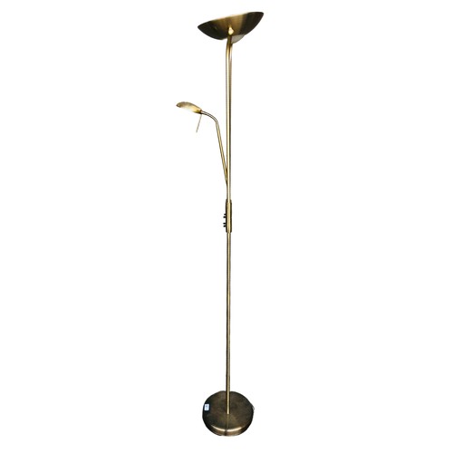 30 - Modern Floor standing uplighter and reading Lamp H 180cm