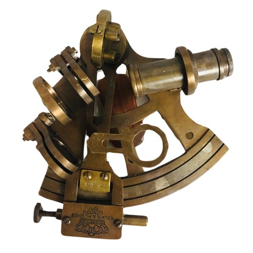 297 - A brass small ship sextant ref 20