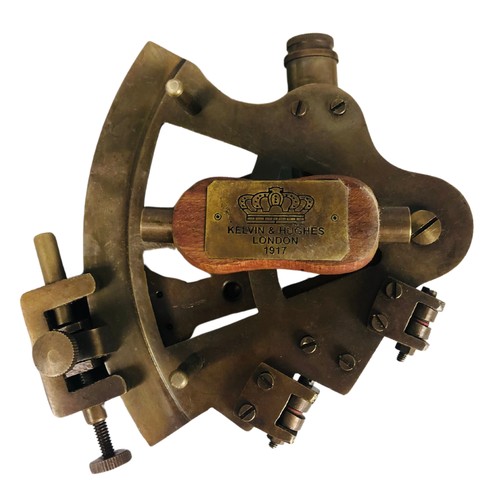 297 - A brass small ship sextant ref 20