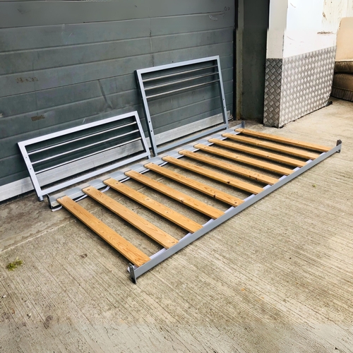 317 - Single Bed Frame with Metal Frame and Slatted mattress support.