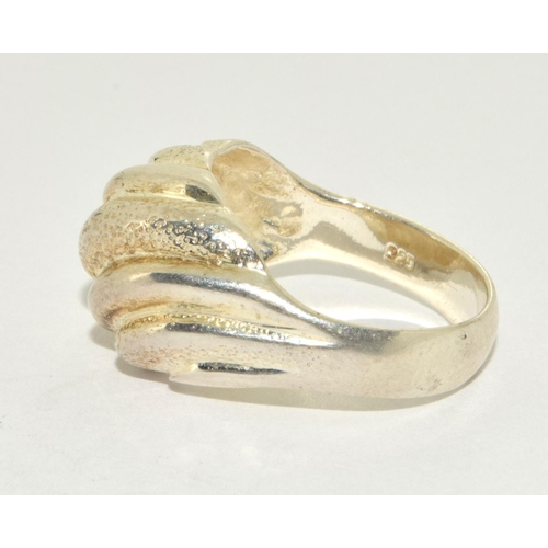 203 - 925 silver twist ring size R