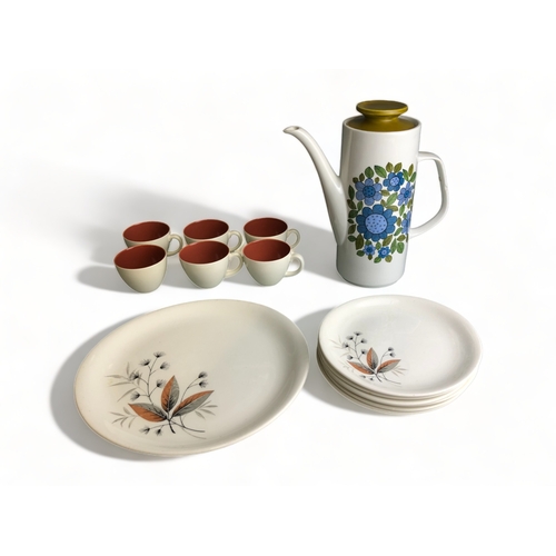 198 - A collection of Poole, J&G Meakin and Bristol Pottery Plates & Teacups, together with a Stud... 