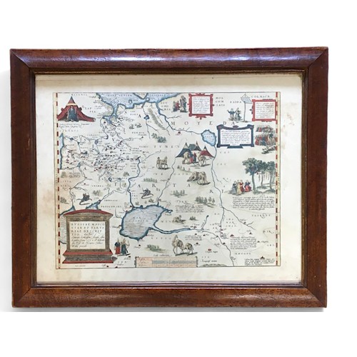 244 - 19th Century Print of a 16th Century Map of Tartari and surrounding areas. Height 35cm Width 45cm... 