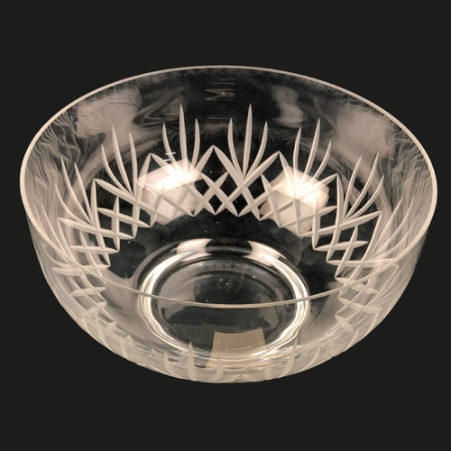 273 - Large Dartington Crystal Glass Bowl