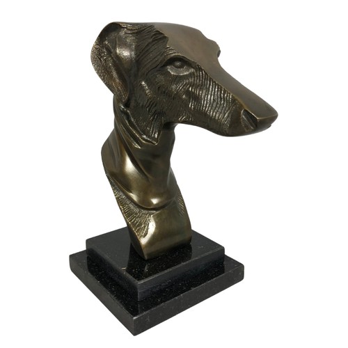 304 - Greyhound Figure on a Marble Base ref 8