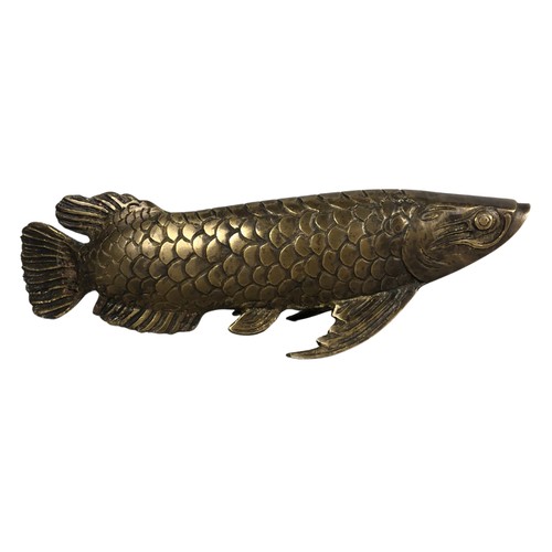 308 - Cast bronze model of a Carp ref 11