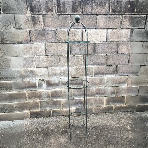 257 - Large Four Strand Metal Plant Obelisk - Approx 7ft tall ref1