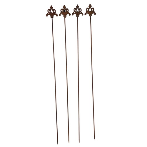 258 - Four Metal Garden Plant Stakes ref 29