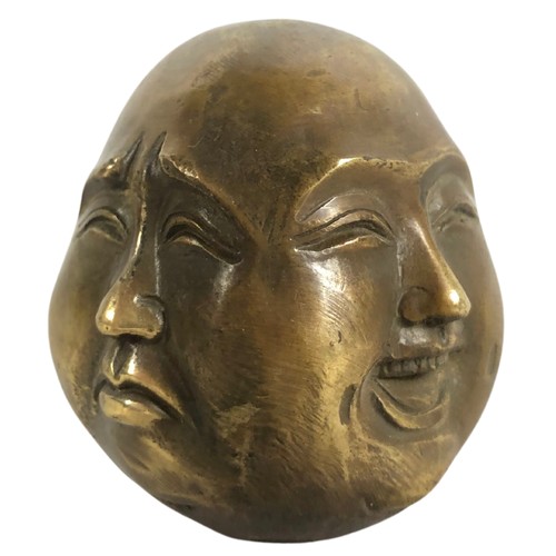 276 - Brass model of the 4 faces of Budda ref 10