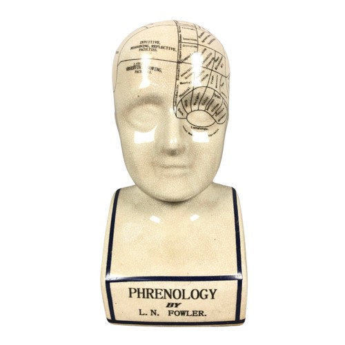 281 - Large Phrenology head figure ref 60